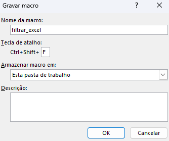 Macro para Filtrar a Tabela