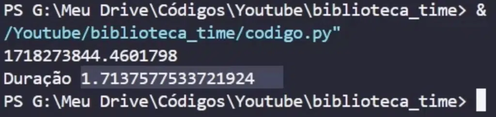 Medir tempo de um programa