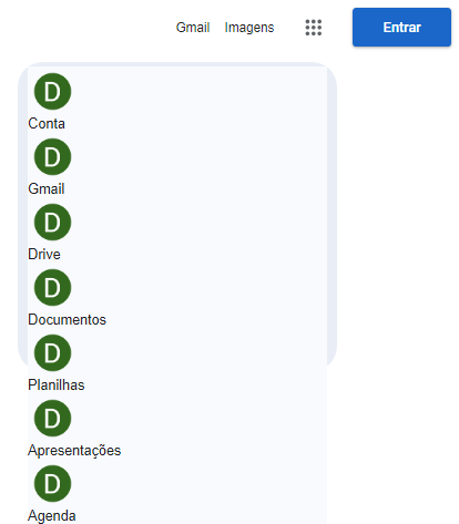 item embaixo do outro