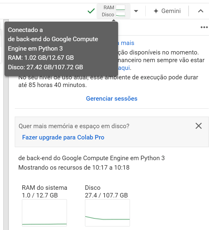 Recursos Disponíveis
