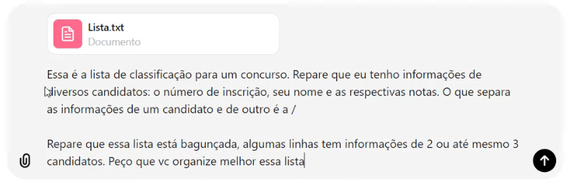 Solicitação e envio do arquivo