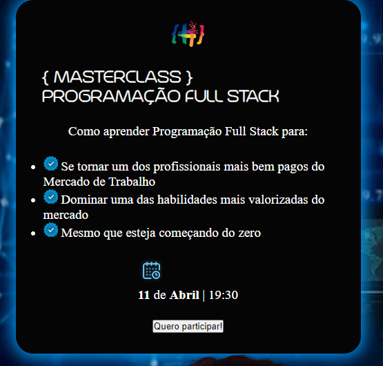 Card estilizado com flexbox