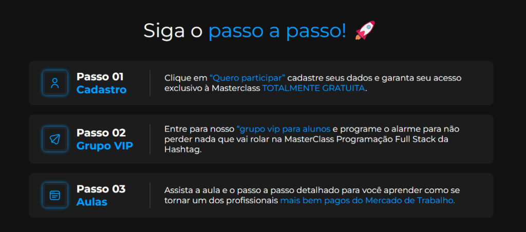 Seção Passo a Passo