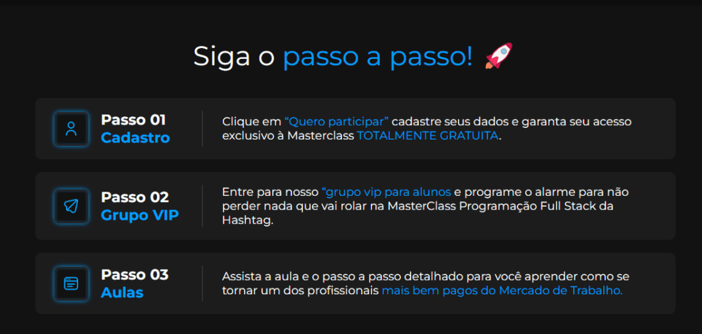 Seção Passo a Passo