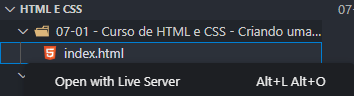 Open with Live Server