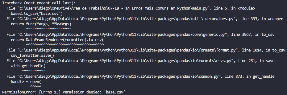 14 Tipos de Erros Mais Comuns no Python – Soluções