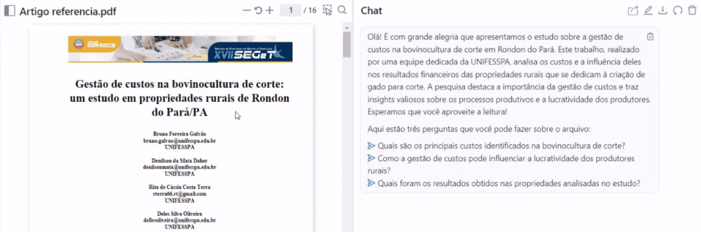 IA lendo PDF