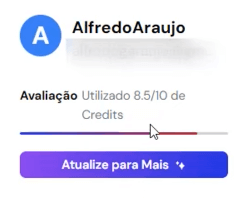 Limite de créditos no Mapify