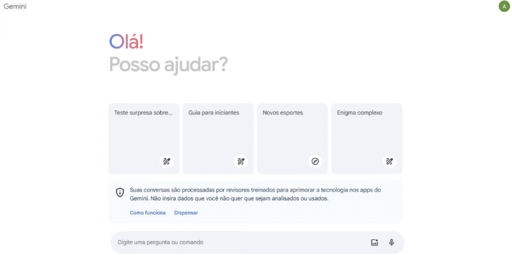 Gemini – Inteligência Artificial do Google