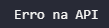 Resultado do bloco except