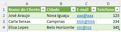 Cadastro de Clientes