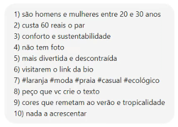 Informações sobre o produto