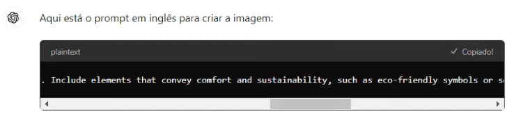 prompt em inglês gerado pelo ChatGPT