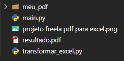 Novo Arquivo Python