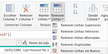 Remover Linhas em Branco