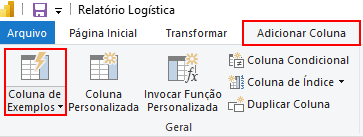 Coluna de Exemplos
