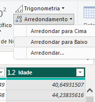 Arredondar para Baixo