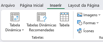 opção Imagens na guia Inserir
