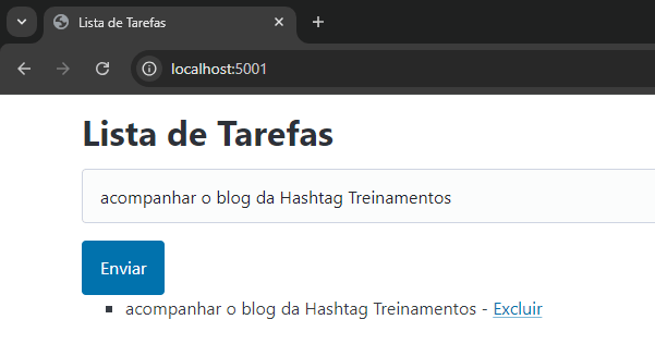 Lista de tarefas WebApps com Python