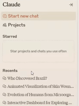 histórico de conversas