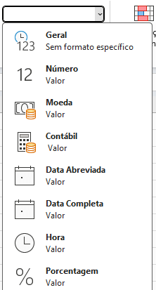 tipos de formatação