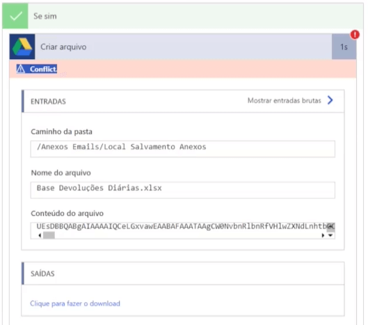 Identificando a etapa com o erro no Power Automate