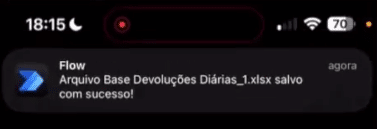 notificação no celular