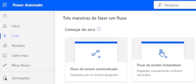 Fluxo da Nuvem Automatizado