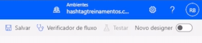 Desativando o designer novo