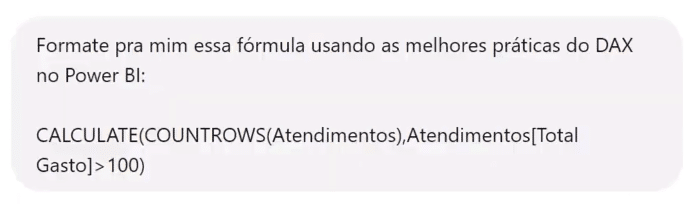 Passo a Passo com o ChatGPT para Formatar Fórmulas no Power BI
