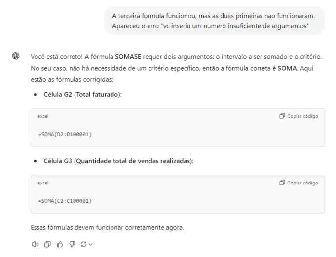 Dando Feedback para o ChatGPT