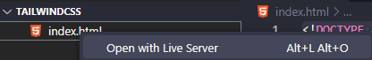 Open with Live Server