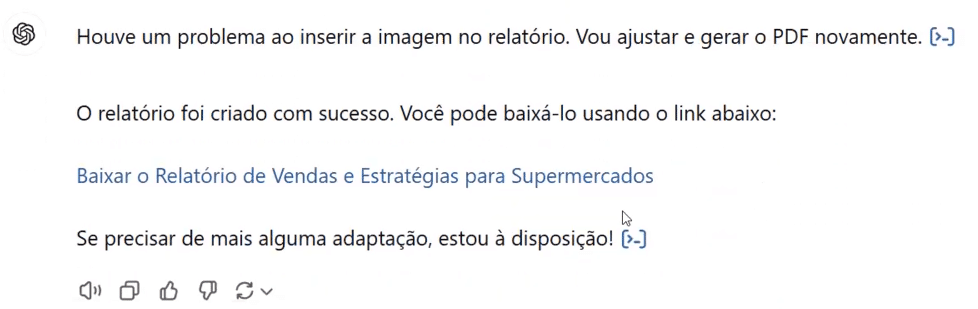 Criação de Relatório com ChatGPT