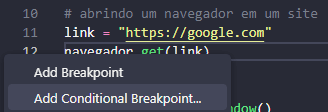 Adicionar Condição