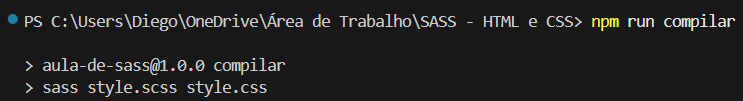 comando npm run compilar