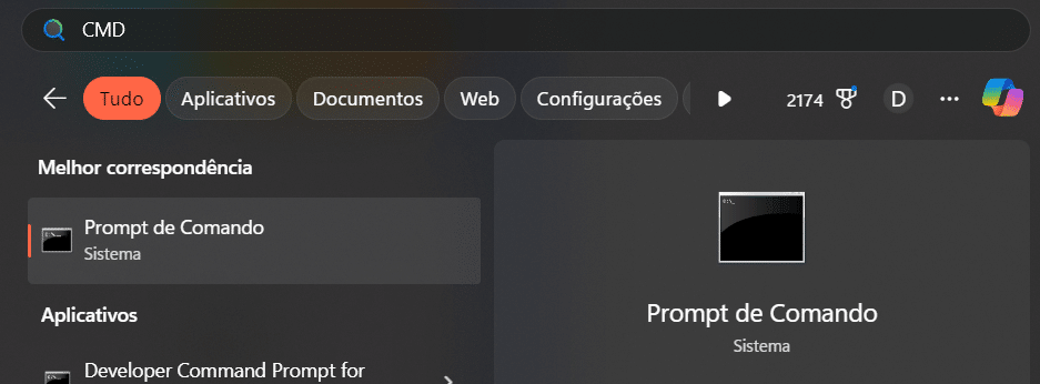 Prompt de Comando – CMD