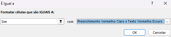 Destacando produtos vencidos em vermelho