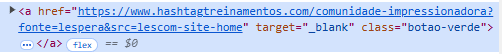 botão “Quero Aprender”