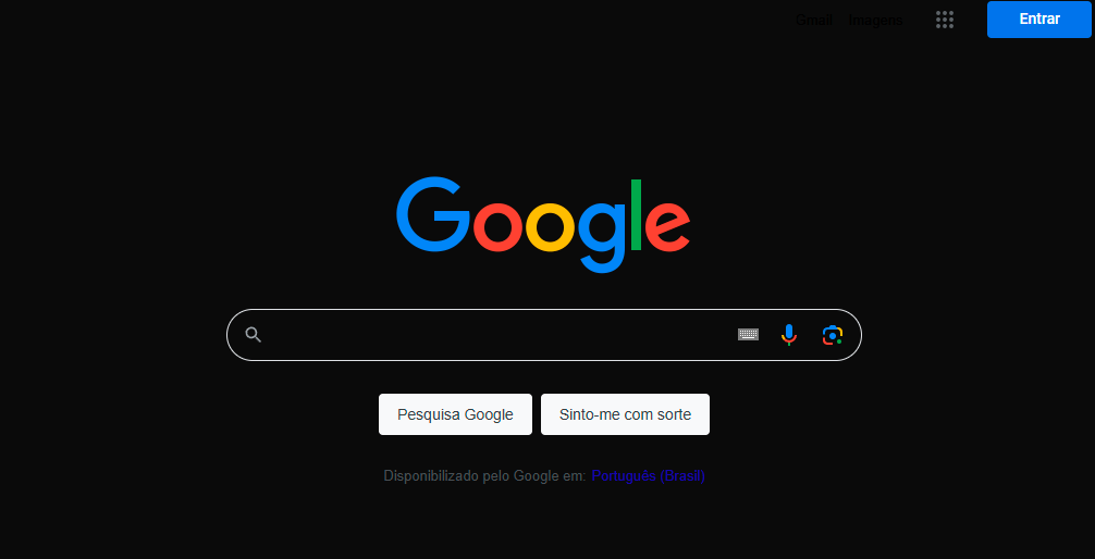 Página Modo Dark