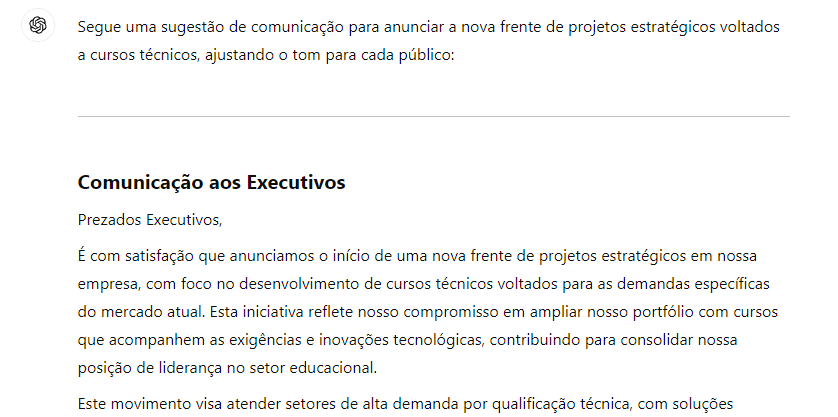 Comunicação Eficiente com ChatGPT