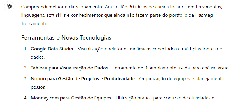 Refinando as Respostas - Fornecendo Feedback para o ChatGPT