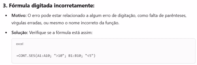 Solução do ChatGPT para o Erro #NOME?