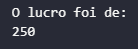 Calculando lucro com Python