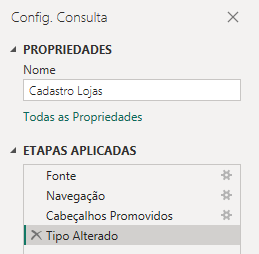 Alterando o nome da planilha no Power Query
