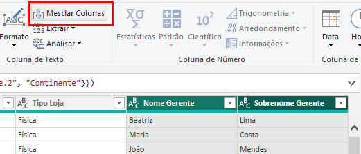 Mesclar Colunas com o Power Query