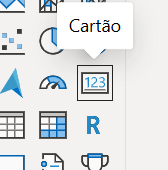 mouse sobre a opção cartão, na aba de relatórios