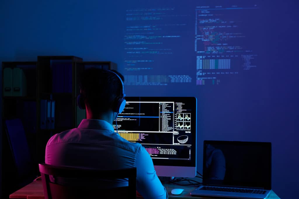 Programador usando ia para programação