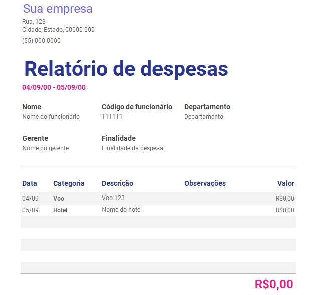 Planilha para Gerenciamento de Despesas no Excel