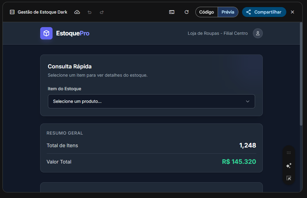 Sistema de Gestão de Estoque com IA