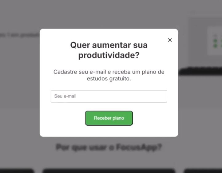 captura do pop-up
